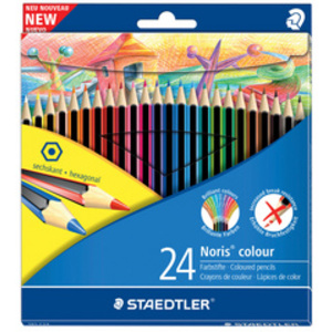 STAEDTLER Crayon de couleur Noris Colour, étui carton de 6