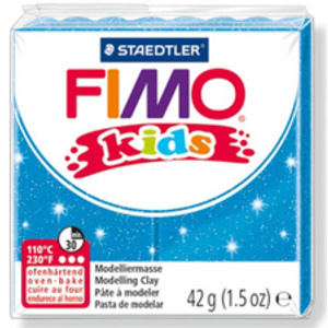 FIMO kids Pâte à modeler, à cuire, blanc paillette, 42 g