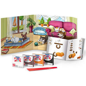 FIMO kids Kit de modelage Form & Play 'Pet', niveau 1
