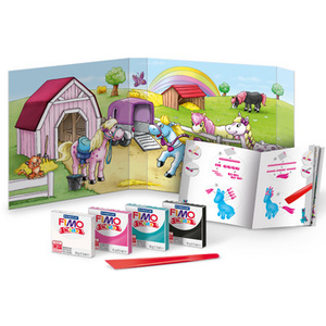 FIMO kids Kit de modelage Form & Play 'Pony', niveau 2
