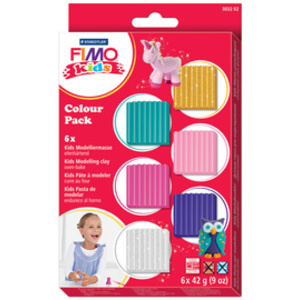 FIMO kids Kit pâte à modeler Colour Pack 'basic', set de 6