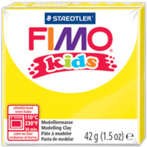 FIMO kids Modelliermasse, à cuire au four, jaune pearl clair