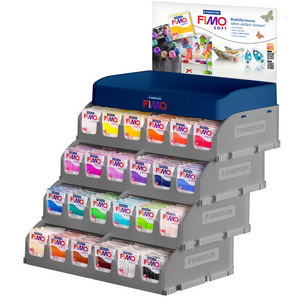 FIMO SOFT Pâte à modeler, à cuire au four, présentoir de 288