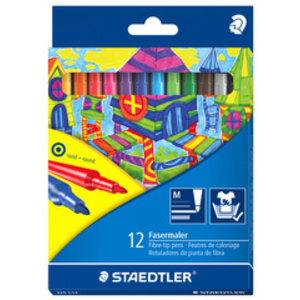 STAEDTLER Feutre de coloriage Noris, étui en carton 24