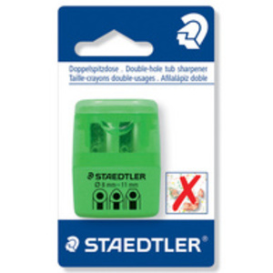 STAEDTLER Taille-crayon à 2 trous 51260F, vert néon