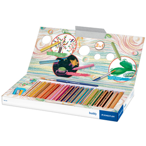 STAEDTLER Crayon de couleur hexagonal Noris junior,étui de12