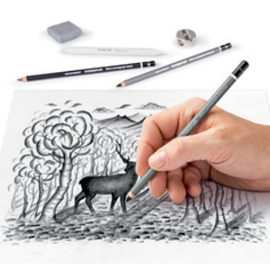 STAEDTLER Kit de dessin/ de fusains Charcoal Design Journey