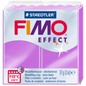 FIMO EFFECT Pâte à modeler, cuisson au four, vert fluo