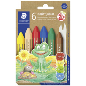 STAEDTLER Craie à la cire Noris junior, étui carton de 18