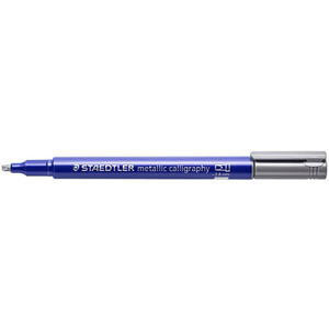 STAEDTLER Marqueur permanent metallic calligraphy, argent