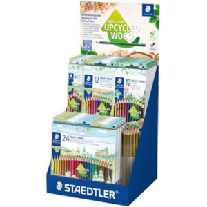STAEDTLER Crayon de couleur, présentoir UPCYCLED WOOD