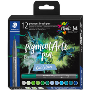 STAEDTLER Feutre pigment brush pen 'Warm Colours'