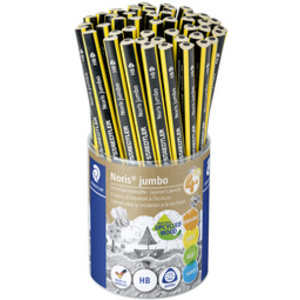 STAEDTLER Crayon de papier Noris jumbo, HB, pot de 48