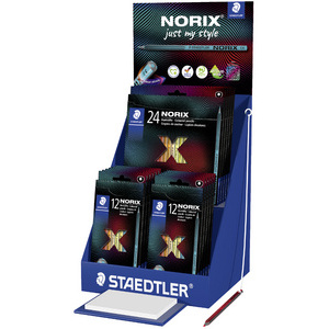 STAEDTLER Crayon de couleur NORIX, présentoir de 25