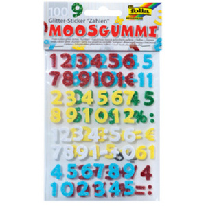 folia Stickers scintillant caoutchouc mousse, lettres