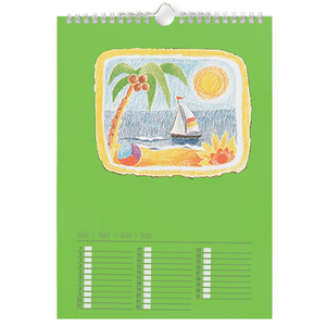 folia Calendrier mural créatif, A4, en couleur