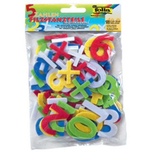 folia Pièces prédécoupées en feutre pour bricolage 'lettres'