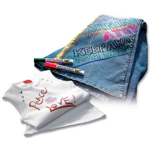 folia Marqueur pour textiles, set de 6, assorti