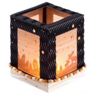 folia Lampions prédécoupés, petit, rectangulaire, noir