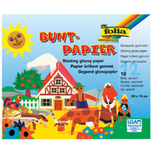 folia Bloc de papier brillant, 12 feuilles, 82 g/m2