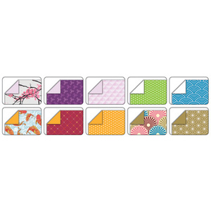 folia Feuilles de papier à plier JAPAN, 100 x 100 mm