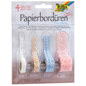 folia Bordures en papier 'Fantasy', autocollant, assorti