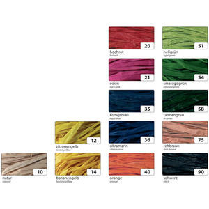 folia Raphia naturel, 50 g, bleu outremer