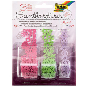 folia Bordures en velours 'été', autocollant, couleurs