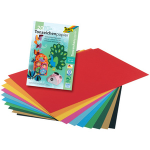 folia Bloc de papier de couleur, A3, 130 g/m2, 10 feuilles