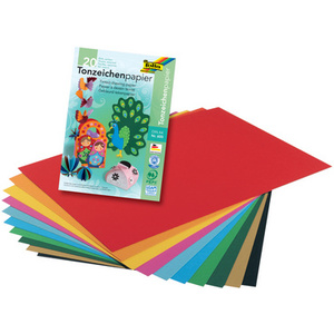 folia Bloc de papier de couleur, A4, 130 g/m2, 20 feuilles