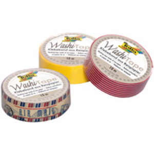 folia Rubans autocollants déco Washi-Tape, coeurs rouges