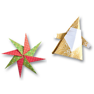 folia Feuilles de papier pour pliage 'Noel', 150 x 150 mm