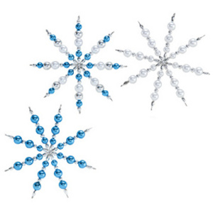 folia Kit d'étoiles en perles, 340 pièces, bleu/argent/blanc