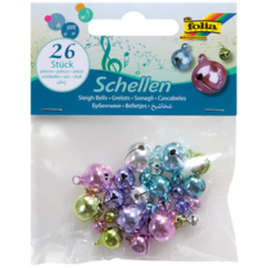 folia Grelots en métal, 3 tailles, couleurs pastel