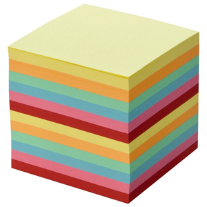 folia Bloc cube, 90 x 90 mm, 700 feuilles, coloré
