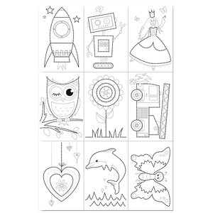 folia Cartes à coudre, 110 x 170 mm, blanc