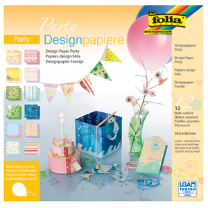 folia Bloc de papier design 'Fleurs', 305 x 305 mm