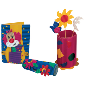 folia Carton ondulé, (L)500 x (H)700 mm, bordeaux