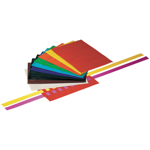 folia Feuilles à tresser, non gommé, 100 feuilles, assorti