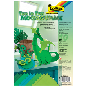 folia Mousse éponge, (L)200 x (H)290 mm, assortiment rouge