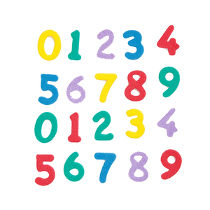 folia Pièces estampées-caoutchouc mousse 'Lettres'