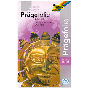 folia Pochette à métal à repousser, 185 x 290 mm, or