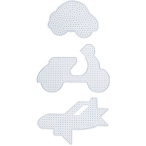 folia Plaques pour perles à repasser VEHICULES, assorti