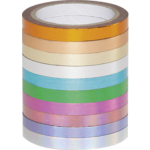 folia Rubans autocollants Washi-Tape HOTFOIL, kit de 10