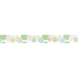 folia Ruban adhésif décoratif Washi-Tape HOTFOIL GOLD Hello