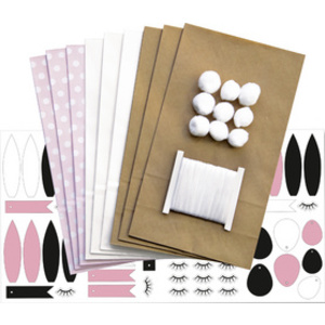 folia Kit de bricolage avec des sacs en papier 'Lapins'