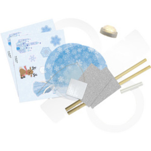 folia Kit lanterne à fabriquer 'Princesse des glaces', blanc