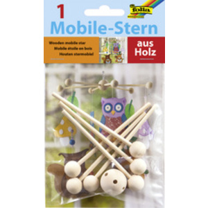 folia Mobile étoile en bois
