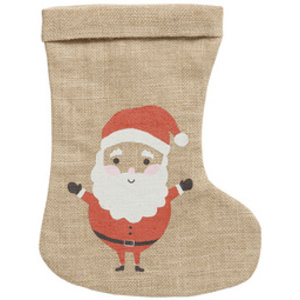 folia Sac en toile de jute 'Botte de Noël', (L)200x(H)330 mm