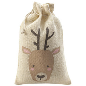 folia Sac en toile de jute 'Renne', (L)170 x (H) 250 mm